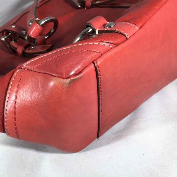 Red Leather Coach Purse - Picture 8 of 8
